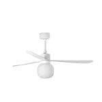 Ventilador de techo Faro Amelia Ball L Blanco Blanco Luz LED 132 cm