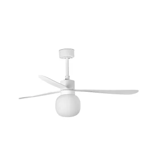 Ventilador de techo Faro Amelia Ball L Blanco Blanco Luz LED 132 cm