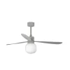 Ventilador de techo Faro Amelia Ball L Gris Gris Luz LED 132 cm