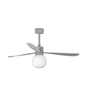 Ventilador de techo Faro Amelia Ball L Gris Gris Luz LED 132 cm