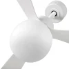 Ventilador de techo Faro Amelia Ball L Blanco Blanco Luz LED 132 cm