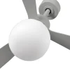Ventilador de techo Faro Amelia Ball L Gris Gris Luz LED 132 cm