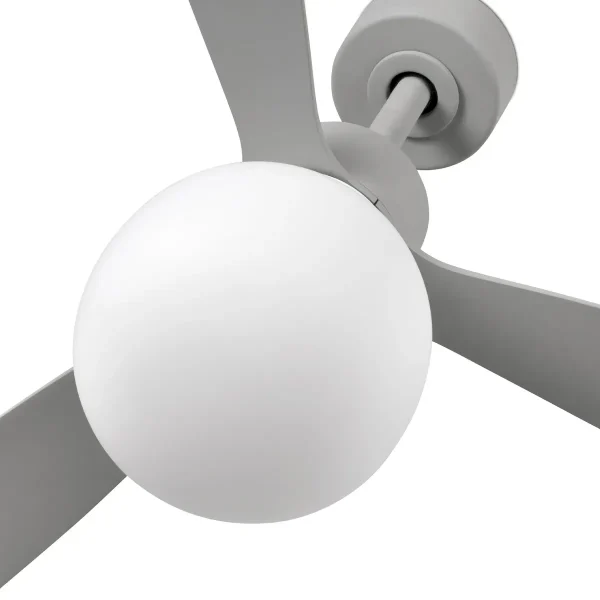 Ventilador de techo Faro Amelia Ball L Gris Gris Luz LED 132 cm