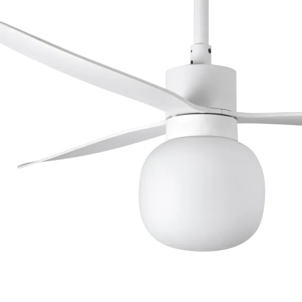 Ventilador de techo Faro Amelia Ball L Blanco Blanco Luz LED 132 cm