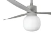 Ventilador de techo Faro Amelia Ball L Gris Gris Luz LED 132 cm