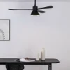 Ventilador de techo Faro Amelia Cone L Negro Negro Luz LED 132 cm