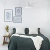 Ventilador de techo Faro Amelia Cone L Blanco Blanco Luz LED 132 cm