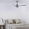 Ventilador de techo Faro Amelia Cone L Gris Gris Luz LED 132 cm