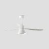 Ventilador de techo Faro Amelia Cone L Blanco Blanco Luz LED 132 cm