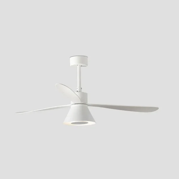 Ventilador de techo Faro Amelia Cone L Blanco Blanco Luz LED 132 cm