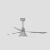 Ventilador de techo Faro Amelia Cone L Gris Gris Luz LED 132 cm