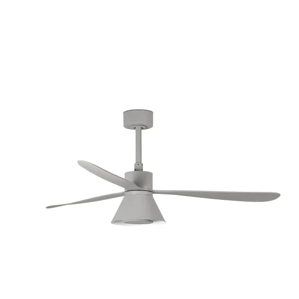 Ventilador de techo Faro Amelia Cone L Gris Gris Luz LED 132 cm