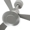 Ventilador de techo Faro Amelia Cone L Gris Gris Luz LED 132 cm
