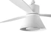Ventilador de techo Faro Amelia Cone L Blanco Blanco Luz LED 132 cm