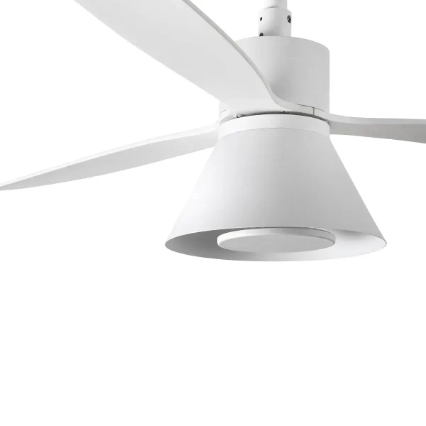 Ventilador de techo Faro Amelia Cone L Blanco Blanco Luz LED 132 cm