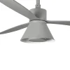 Ventilador de techo Faro Amelia Cone L Gris Gris Luz LED 132 cm