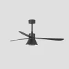 Ventilador de techo Faro Amelia Cone L Negro Negro Luz LED 132 cm