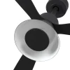 Ventilador de techo Faro Amelia Cone L Negro Negro Luz LED 132 cm