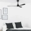 Ventilador de techo Faro Amelia L Negro Negro Sin Luz 132 cm