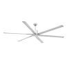 Ventilador Faro Andros XXL Niquel satinado Aluminio Sin Luz 213 cm