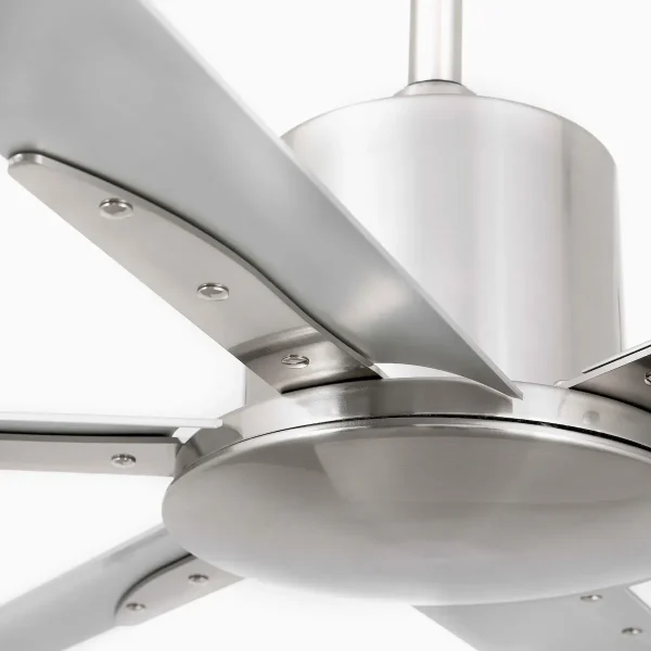Ventilador Faro Andros XXL Niquel satinado Aluminio Sin Luz 213 cm