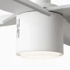 Ventilador de techo Faro Attos XXL Blanco Blanco Luz LED 213 cm
