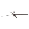 Ventilador Faro Attos XXL Marron oscuro Marron oscuro Luz LED 213 cm
