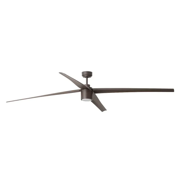 Ventilador Faro Attos XXL Marron oscuro Marron oscuro Luz LED 213 cm