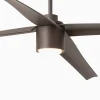 Ventilador Faro Attos XXL Marron oscuro Marron oscuro Luz LED 213 cm