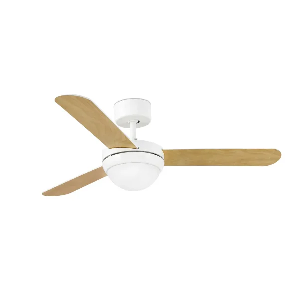 Ventilador de techo Faro Feroe S Blanco blanco o arce Con Luz 107 cm