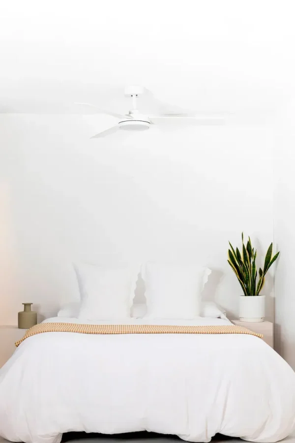 Ventilador de techo Faro Barth L Blanco Blanco Luz LED 132 cm
