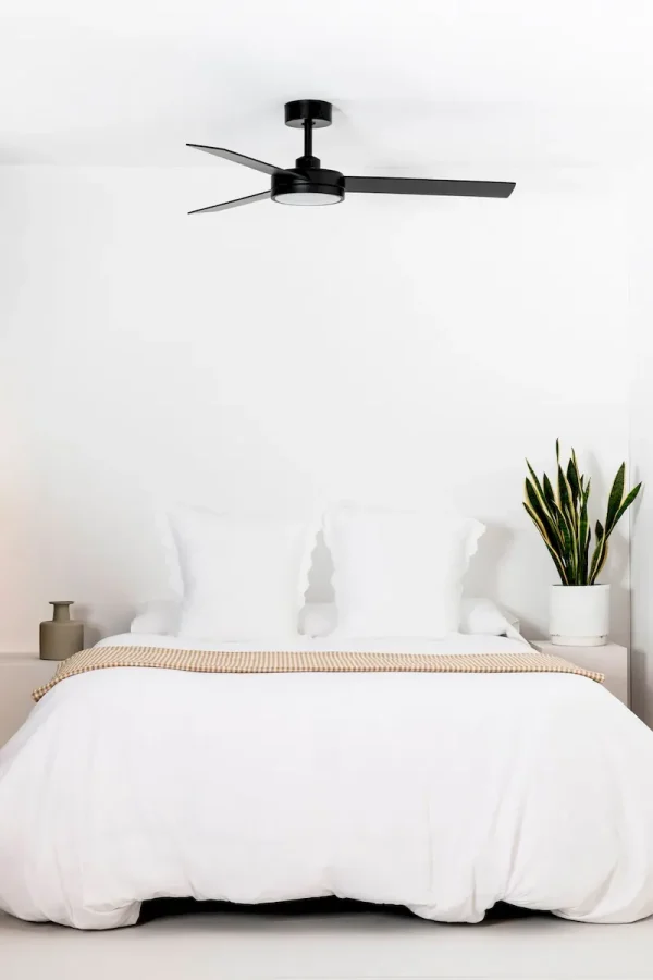 Ventilador de techo Faro Barth L Negro Negro Luz LED 132 cm
