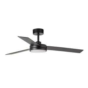 Ventilador de techo Faro Barth L Negro Negro Luz LED 132 cm