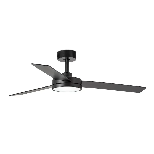 Ventilador de techo Faro Barth L Negro Negro Luz LED 132 cm