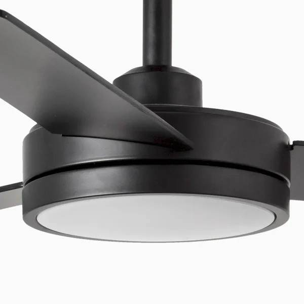 Ventilador de techo Faro Barth L Negro Negro Luz LED 132 cm