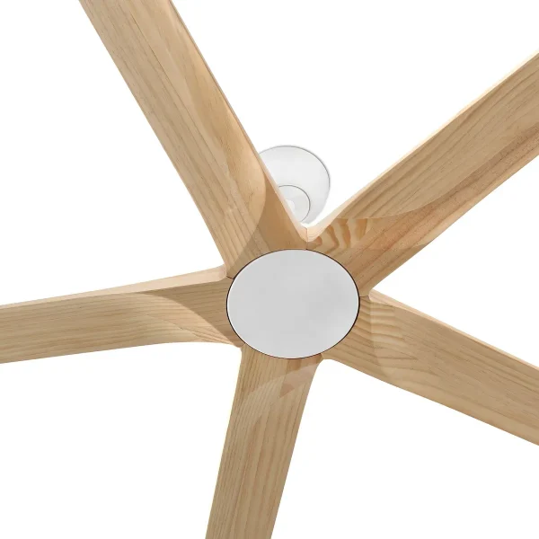 Ventilador de techo Faro Bigwood XL Blanco Pino Sin Luz 200 cm