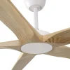Ventilador de techo Faro Bigwood XL Blanco Pino Sin Luz 200 cm