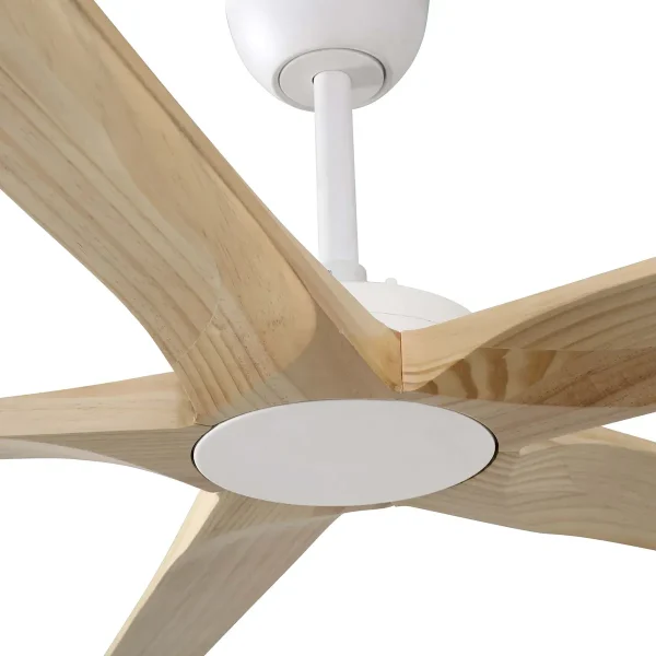 Ventilador de techo Faro Bigwood XL Blanco Pino Sin Luz 200 cm