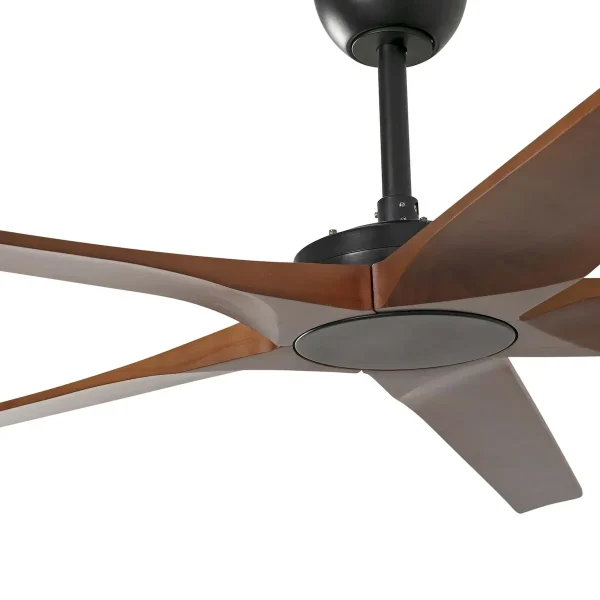 Ventilador de techo Faro Bigwood XL Negro Nogal Sin Luz 200 cm