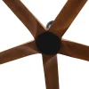 Ventilador de techo Faro Bigwood XL Negro Nogal Sin Luz 200 cm
