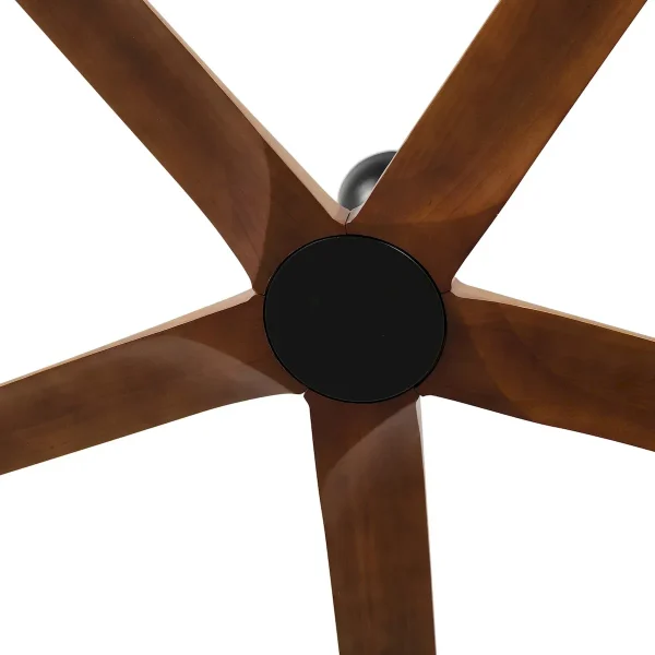 Ventilador de techo Faro Bigwood XL Negro Nogal Sin Luz 200 cm