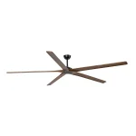 Ventilador de techo Faro Bigwood XXL Negro Nogal Sin Luz 240 cm