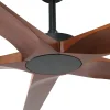 Ventilador de techo Faro Bigwood XXL Negro Nogal Sin Luz 240 cm