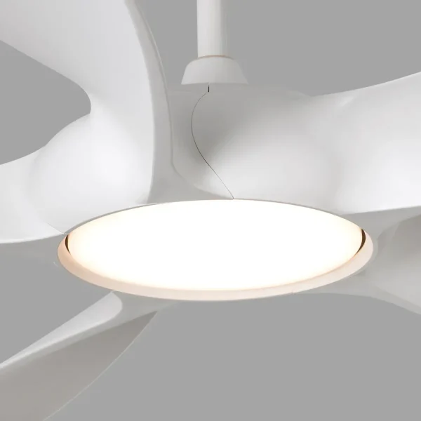 Ventilador de techo Faro Cocos L Blanco Blanco Luz LED 137 cm
