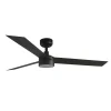 Ventilador de techo Faro Cruiser L Negro Negro Luz LED 132 cm
