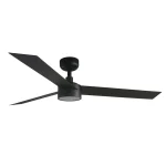 Ventilador de techo Faro Cruiser L Negro Negro Luz LED 132 cm