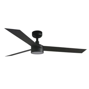 Ventilador de techo Faro Cruiser L Negro Negro Luz LED 132 cm