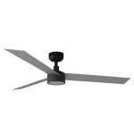 Ventilador de techo Faro Cruiser L Negro Aluminio Luz LED 132 cm