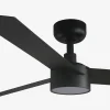 Ventilador de techo Faro Cruiser L Negro Negro Luz LED 132 cm