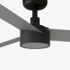 Ventilador de techo Faro Cruiser L Negro Aluminio Luz LED 132 cm